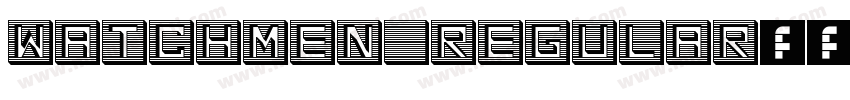 wATCHMEn Regular字体转换
